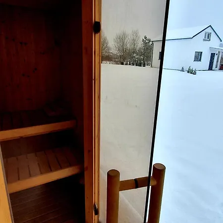 Domek Z Prywatnym Duzym Jacuzzi I Sauna Przystan Pod Niebem Leczyce Exterior photo